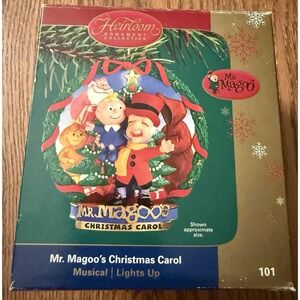 Mr. Magoo's Christmas Carol Christmas Ornament Carlton Cards TESTED 2004 Rare